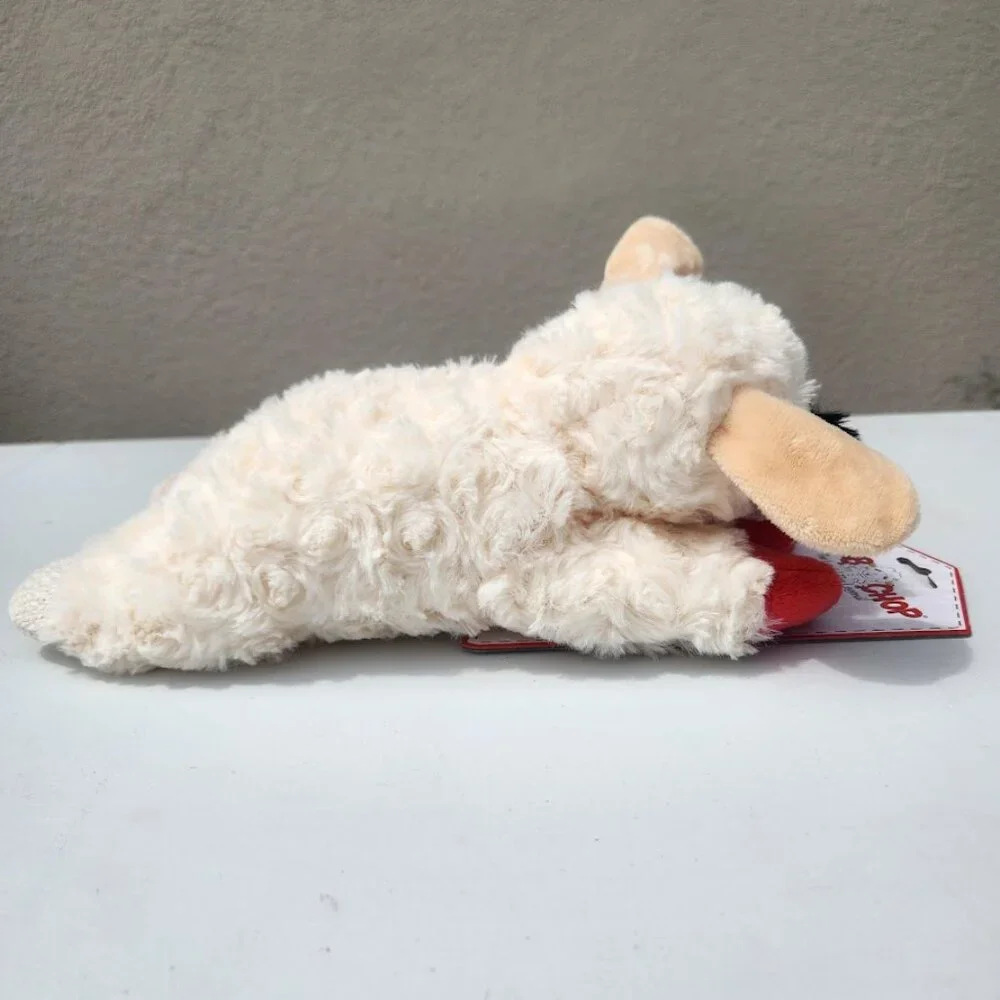 NEW Multipet Lamb Chop Dog Plush Toy Squeaky 10